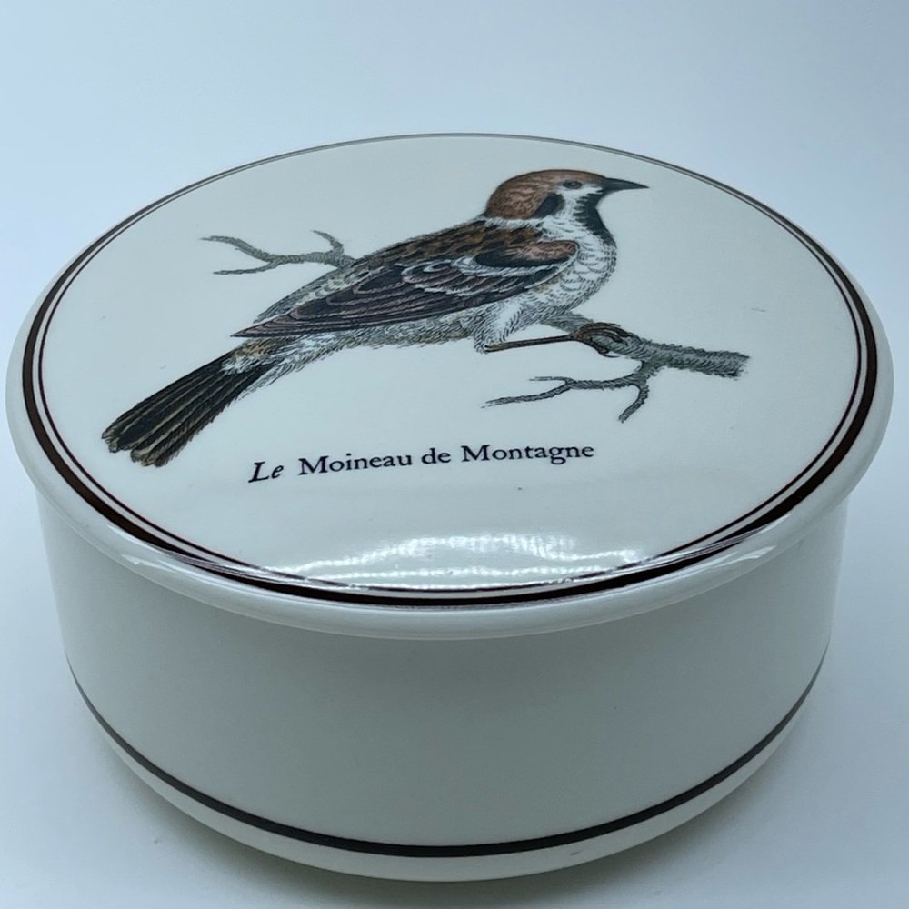 Jewelry Trinket Box Bird Villeroy & Boch Luxembourg Le Moineau de Montagne Boho